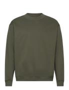 Relaxed Heavy Sweatshirt Tops Sweatshirts & Hoodies Sweatshirts Green Weekday