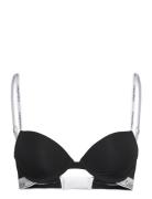 Lightly Lined Demi Lingerie Bras & Tops T-shirt Bras Black Calvin Klein