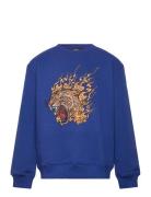 Tndoze Os Sweatshirt Tops Sweatshirts & Hoodies Sweatshirts Blue The New