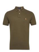 The Iconic Mesh Polo Shirt Designers Polos Short-sleeved Khaki Green Polo Ralph Lauren