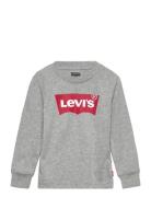 Levi's® Long Sleeve Batwing Tee Tops T-shirts Long-sleeved T-Skjorte Grey Levi's