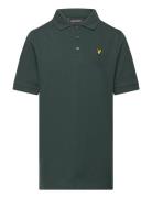 Plain Polo Shirt Tops T-shirts Polo Shirts Short-sleeved Polo Shirts Green Lyle & Scott