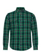 Classic Fit Plaid Flannel Workshirt Tops Shirts Casual Green Polo Ralph Lauren