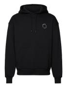 Organic Regular Hoodie Sport Men Sport Clothing Sport Sweatshirts & Hoodies Sport Hoodies Black 7 Days Active