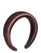 Tenhota Piirto Unikko Accessories Hair Accessories Hair Band Brown Marimekko