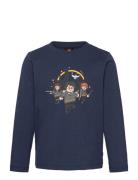 Lwtano 708 - T-Shirt L/S Tops T-shirts Long-sleeved T-Skjorte Navy LEGO Kidswear