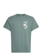 Ss Relaxed Fit Tee Bi Saddle U Tops T-Kortærmet Skjorte Green LEVI´S Men