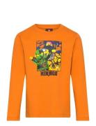 Lwtano 621 - T-Shirt L/S Tops T-shirts Long-sleeved T-Skjorte Orange LEGO Kidswear