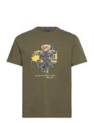 Classic Fit Polo Bear Jersey T-Shirt Tops T-Kortærmet Skjorte Khaki Green Polo Ralph Lauren