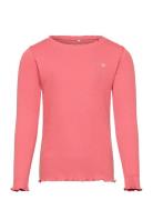 Finjask T-Shirt Long Sleeve Tops T-shirts Long-sleeved T-Skjorte Pink Sofie Schnoor Young