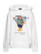 Polo Bear Fleece Hoodie Tops Sweatshirts & Hoodies Hoodies White Ralph Lauren Kids