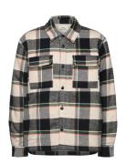 Flannel Teddy Seth Shirt Outerwear Fleece Outerwear Fleece Jackets Black Mads Nørgaard