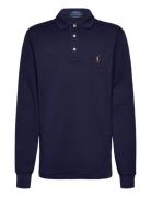 Custom Slim Fit Soft Cotton Polo Shirt Tops Polos Long-sleeved Navy Polo Ralph Lauren