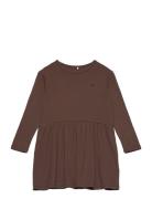 Berrask Dress Dresses & Skirts Dresses Casual Dresses Long-sleeved Casual Dresses Brown Sofie Schnoor Young