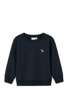 Nmmvallen Ls Nreg Sweat Bru Tops Sweatshirts & Hoodies Sweatshirts Navy Name It