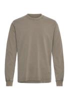 Cotton Jersey Dye Frode Tee Ls Tops T-Langærmet Skjorte Beige Mads Nørgaard