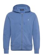 Loopback Fleece Full-Zip Hoodie Tops Sweatshirts & Hoodies Hoodies Blue Polo Ralph Lauren