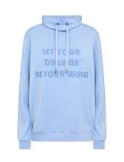 Sc-Banu Tops Sweatshirts & Hoodies Sweatshirts Blue Soyaconcept