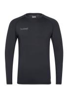 Hml First Performance Jersey L/S Sport T-Langærmet Skjorte Black Hummel