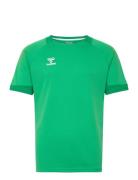 Hmllead S/S Poly Jersey Sport Men Men Sports Clothes Sport Tops Sport T-Skjorte Green Hummel