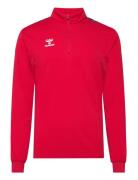 Hmlauthentic Half Zip Sweat Sport Men Sport Clothing Sport Sweatshirts & Hoodies Sport Sweatshirts Red Hummel