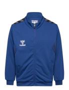 Hmlauthentic Pl Zip Jacket Kids Tops Sweatshirts & Hoodies Sweatshirts Blue Hummel