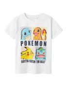 Nkmdazz Pokemon Nreg Ss Top Box Noos Sky Tops T-Kortærmet Skjorte White Name It