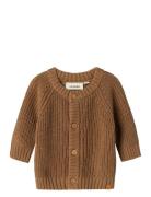 Nbnemlen Ls Knit Card Lil Noos Tops Knitwear Cardigans Brown Lil'Atelier