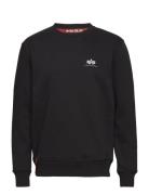 Basic Sweater Small Logo Tops Sweatshirts & Hoodies Sweatshirts Black Alpha Industries