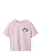 Nkfdiki Minecraft Ss Nreg Top Box Bio Tops T-Kortærmet Skjorte Pink Name It