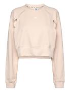 Power Aeroready Crop Cover-Up Sweatshirt Tops Sweatshirts & Hoodies Sweatshirts Cream Adidas Performance