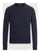 Kerrigan Crewneck Jumper Pumice Tops Knitwear Round Necks Black Belstaff