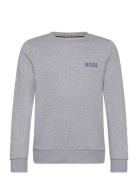 Sweatshirt Tops Sweatshirts & Hoodies Sweatshirts Grey BOSS