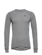 Odlo Bl Top Crew Neck L/S Active Warm Eco Sport Base Layer Tops Grey Odlo