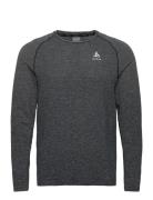 Odlo Essential Seamless T-Shirt Crew Neck L/S Sport T-Langærmet Skjorte Grey Odlo