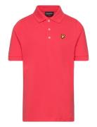 Plain Polo Shirt Tops T-shirts Polo Shirts Short-sleeved Polo Shirts Red Lyle & Scott