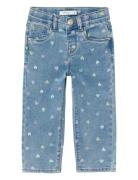 Nmfbella Mom Shaped Jeans 3555-On Noos Bottoms Jeans Regular Jeans Blue Name It