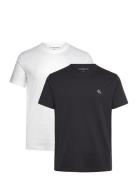 2 Pack Monologo T-Shirt Tops T-Kortærmet Skjorte Black Calvin Klein Jeans