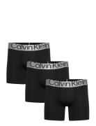 Boxer Brief 3Pk Boxershorts Black Calvin Klein