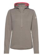 W Powderqueen Midlayer Sport Women Sport Clothing Sport Sweatshirts & Hoodies Sport Hoodies Grey Helly Hansen