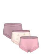 Nkfhipster 3P Barely Pink Bow Noos Night & Underwear Underwear Panties Pink Name It