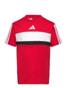 J 3S Tib T Sport T-Kortærmet Skjorte Red Adidas Sportswear