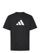 M Fi 3Bar Tee Sport Men Sports Clothes Sport Tops Sport T-Skjorte Black Adidas Sportswear