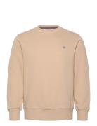 Reg Shield C-Neck Sweat Tops Sweatshirts & Hoodies Sweatshirts Cream GANT