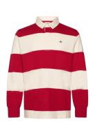 Barstripe Rugger Tops Polos Long-sleeved Red GANT