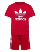 Short Tee Set Sets Sets With Short-sleeved T-shirt Red Adidas Originals