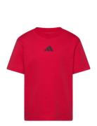 J Sl Tee 160 Tops T-Kortærmet Skjorte Red Adidas Sportswear