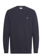 Texture C-Neck Sweat Sport Men Sport Clothing Sport Sweatshirts & Hoodies Sport Sweatshirts Navy GANT