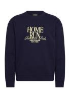 Front Artwork Relaxed Fit Sweatshirt Tops Sweatshirts & Hoodies Sweatshirts Navy Scotch & Soda