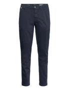 Benni Trousers Regular Hyperchino Color Xlite Bottoms Trousers Chinos Navy Replay